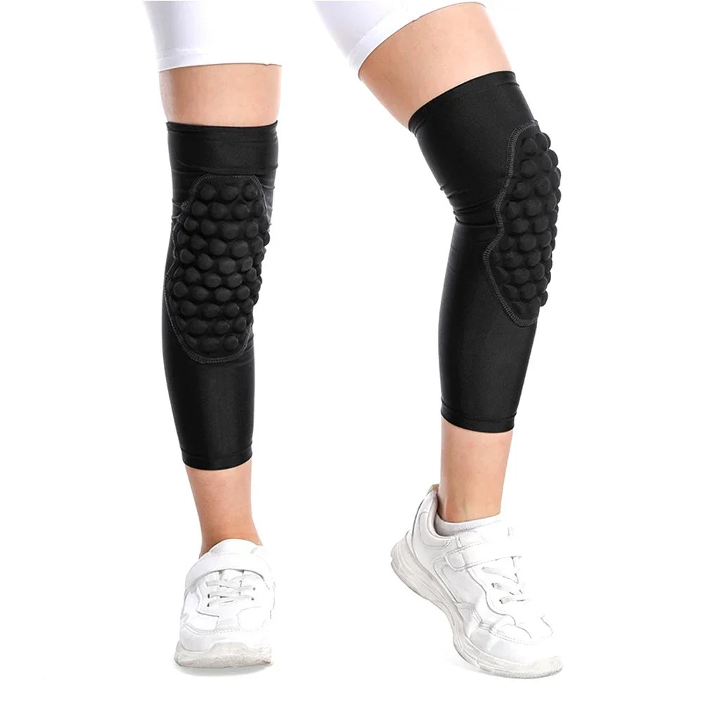 1Pair Youth Sports Anti-Collision Knee Pads Elastic Breathable Knee Support