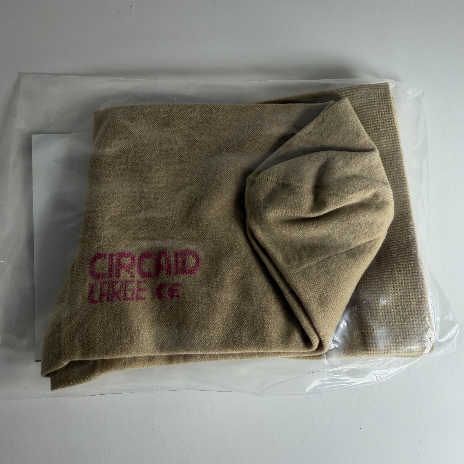 CIRCAID Comfort Compression Anklet Size Large Tan 2 New in Package Sealed