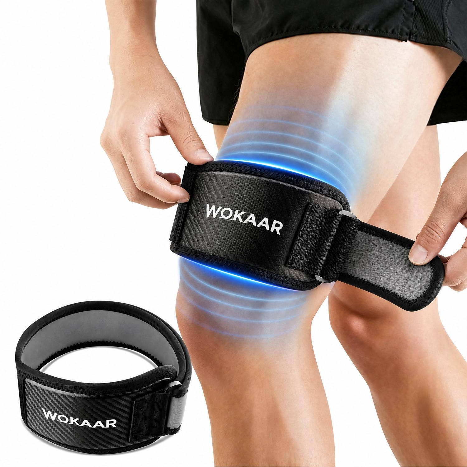 Wokaar IT Band Compression Wrap,High Elastic Lycra Pain Relief Sleeve…
