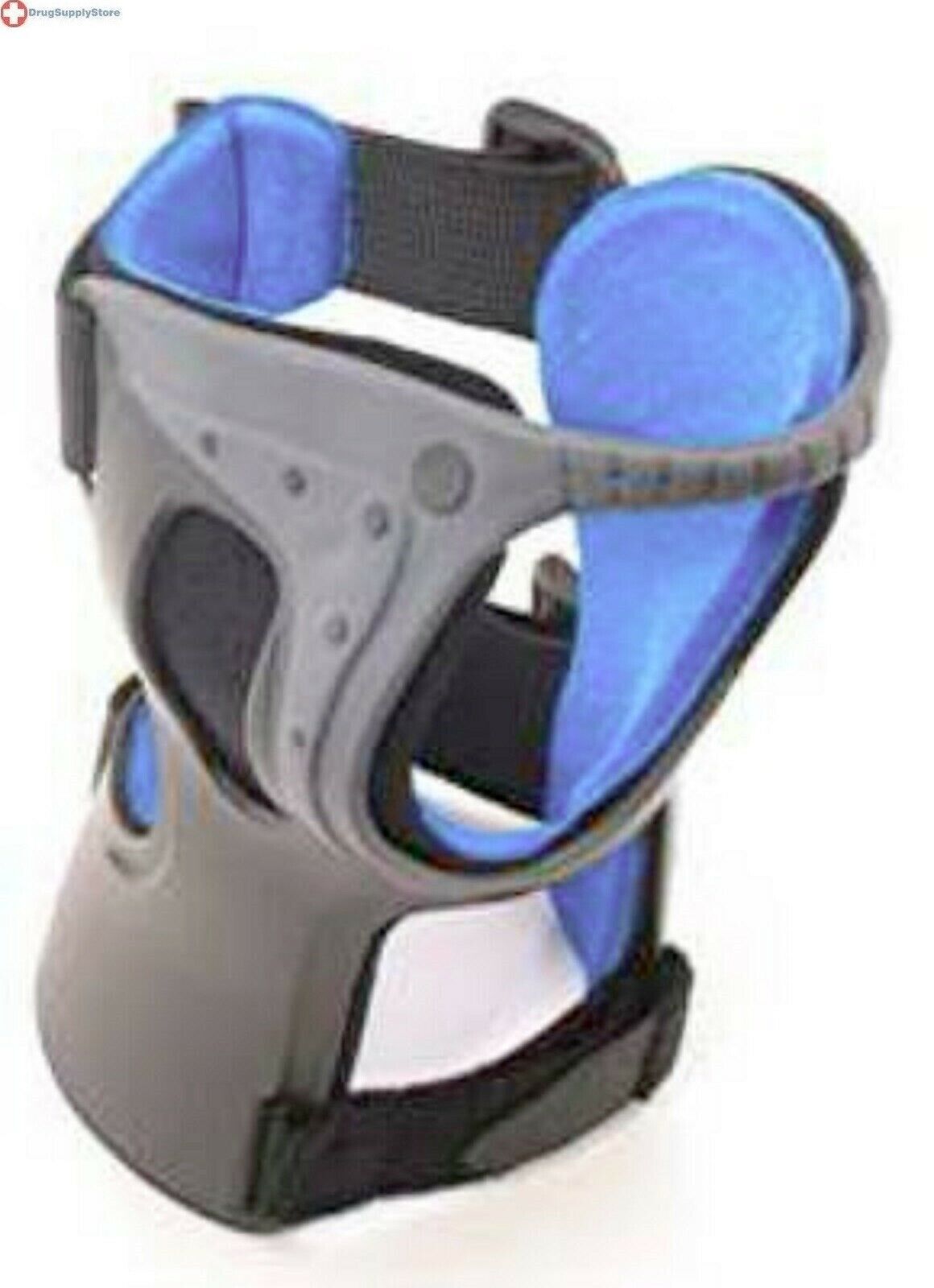 MCK Wrist Brace Carpal Tunnel Suede / Flannel Right Hand Black / Blue Large