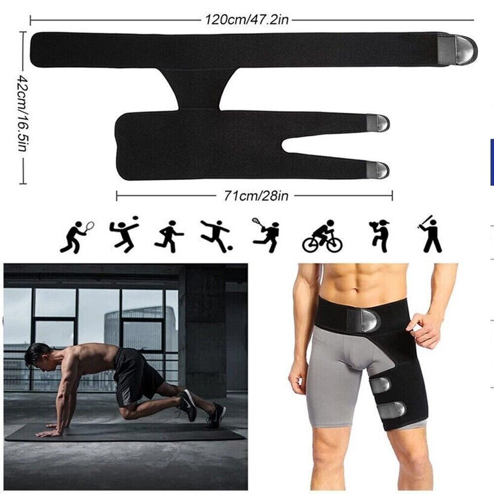 Hip Brace – Compression Groin Support Wrap for Sciatica Pain Relief Thigh Belt