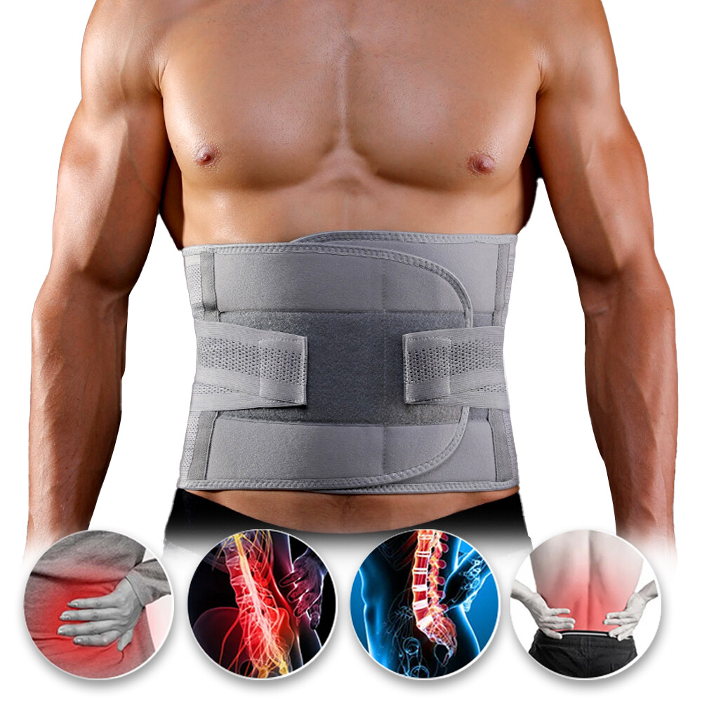 Lower Back Support Brace Men Women Sciatica Waist Lumbar Pain Relief Belt Fajas