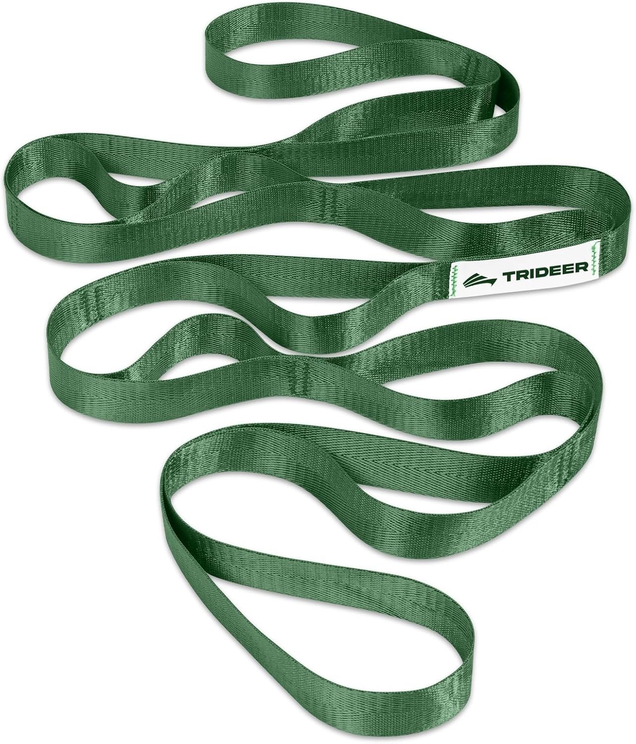 Stretch Strap with Loops for Physical Therapy Yoga Pilates Mobility Rehab
