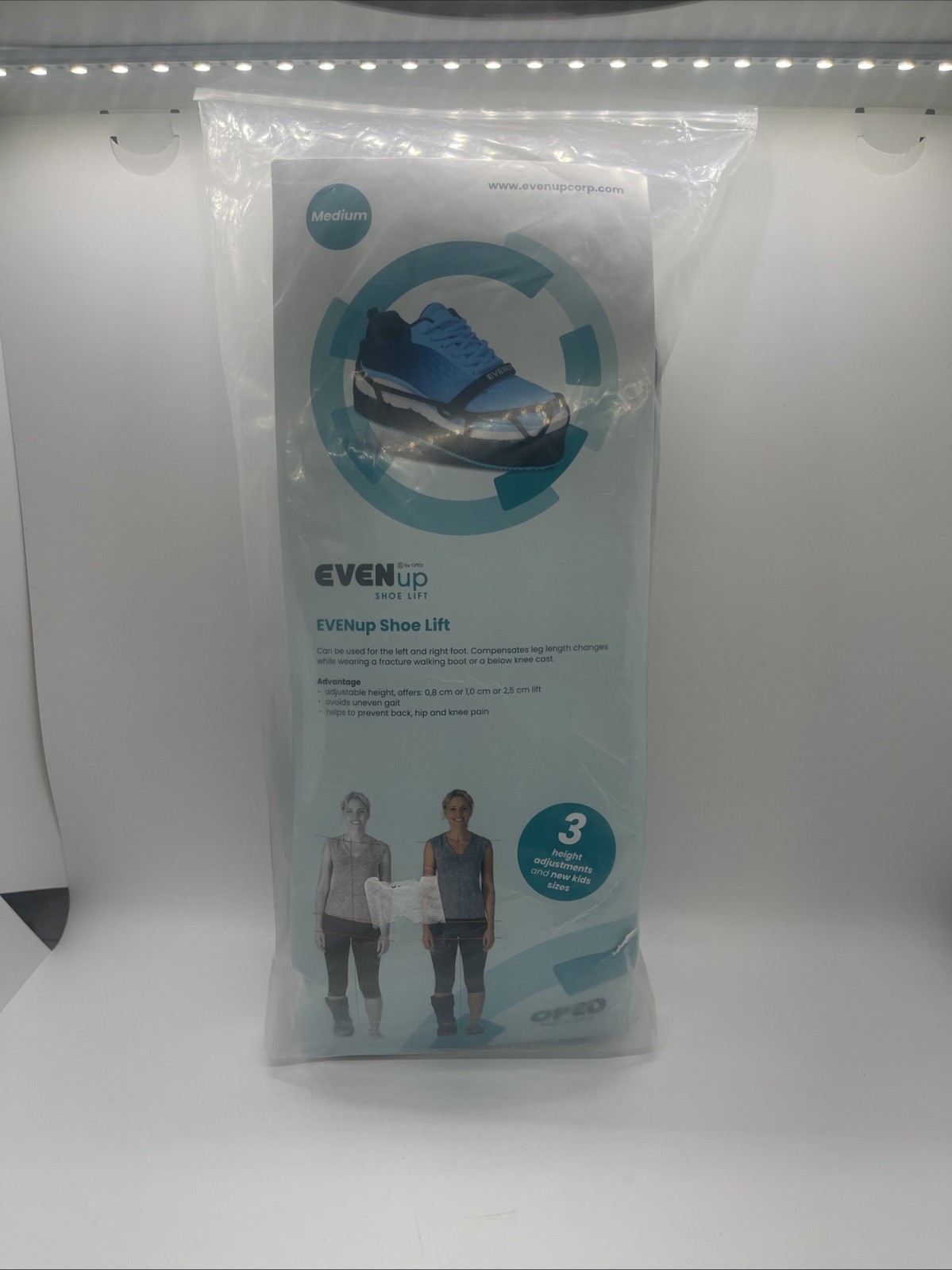 EVENup Shoe LIft Height Balancer Size Medium Men 8.5-10.5 Women 9-11