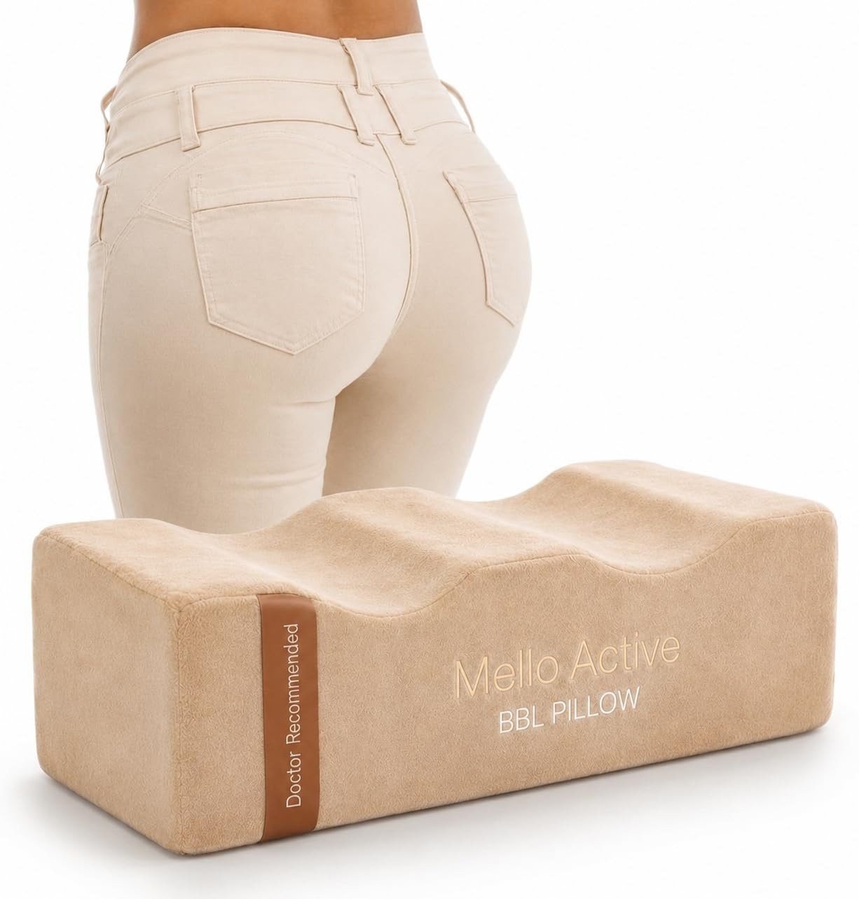 Mello Active BBL Pillow After Surgery – Doctor-Recommended, Firm & Lightweight