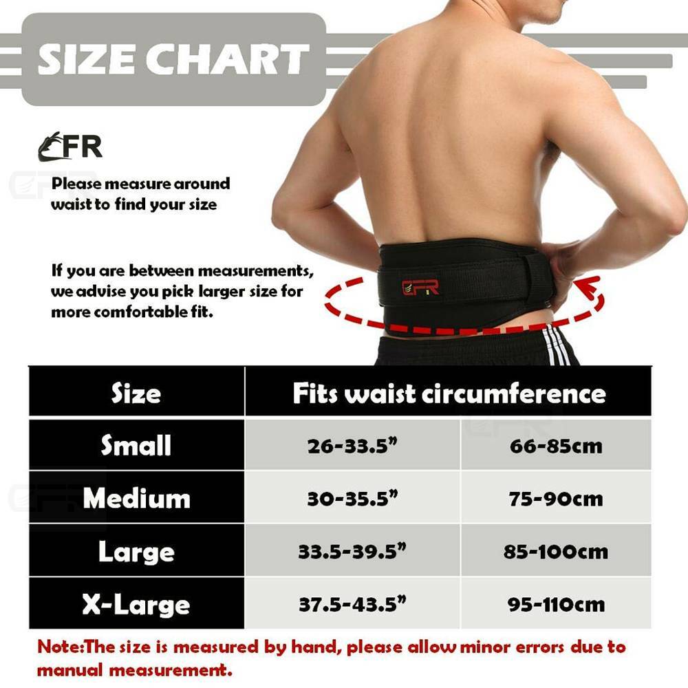 Adjustable Lumbar Support Lower Waist Back Belt Brace Posture Pain Gym Men Women