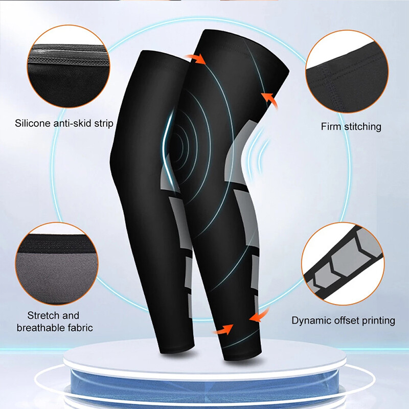 Knee Leg Support Compression Sleeve Brace Sport Pain Arthritis Relief Running US