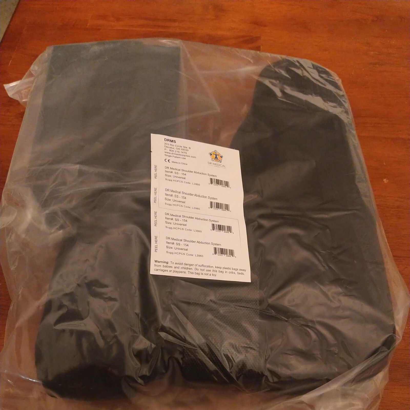 DR Medical Shoulder Abduction System SS-154 Universal Brace – Black – NEW