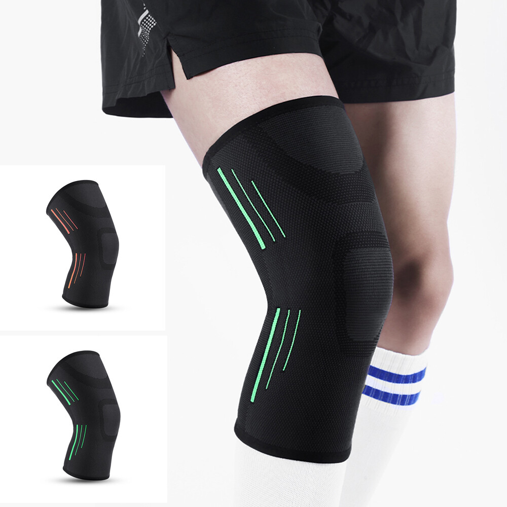 Breathable Elastic Knee Pads Sports Running Basketball Knee Compression Support