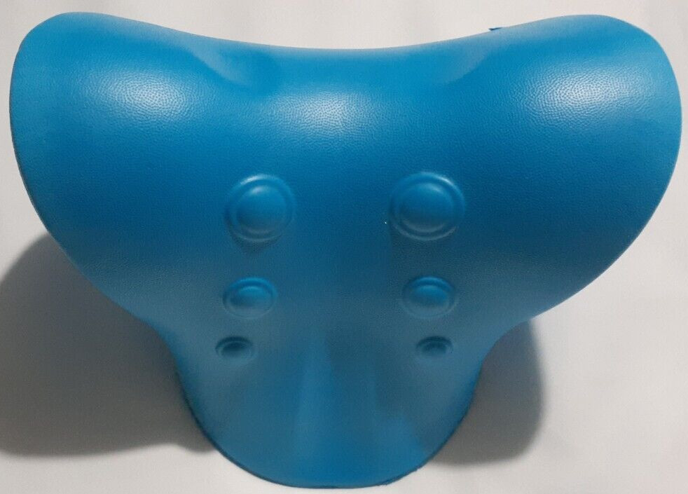 Light Baby Blue Cervical Neck Stretcher Brace **Light scratches** LIGHTER COLOR