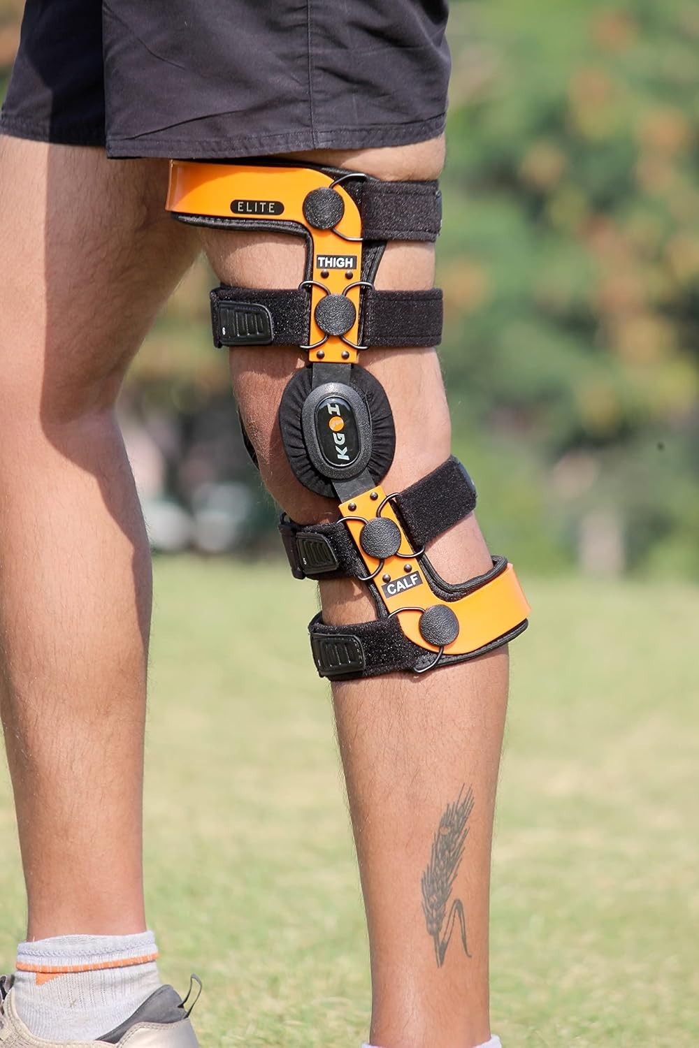 ELITE Orthopedic Knee Support Brace Adjustable Stainless-Steel Hinges (Size 22)