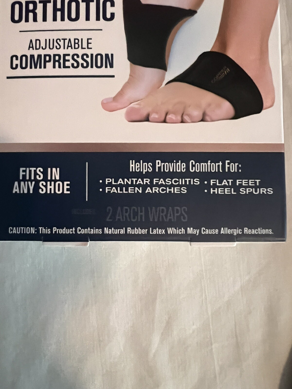 Copper Fit Health Unisex Arch Relief Plus with Built-In Orthotic Support – Black