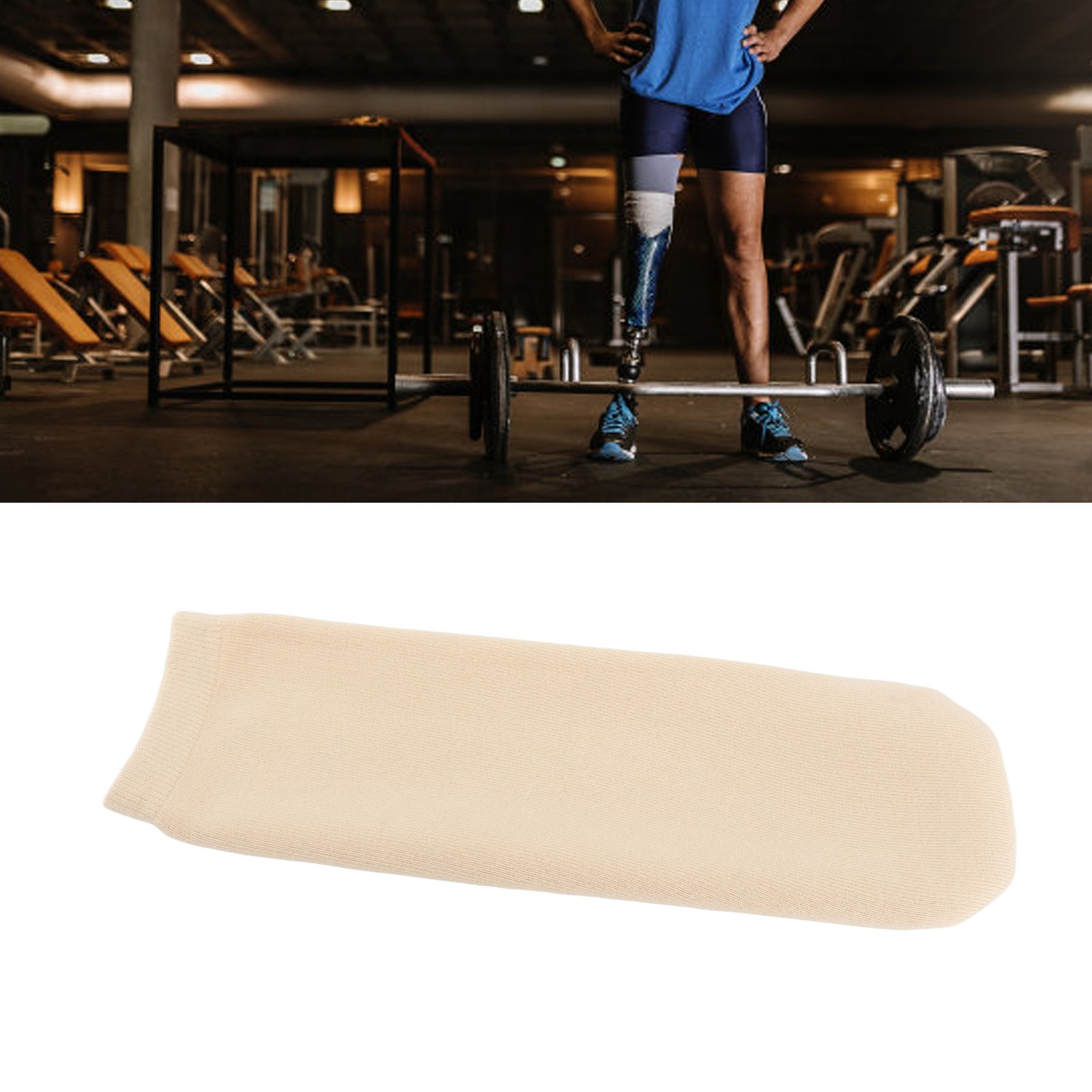 Prosthetic Stump Shrinker Below Knee High Elasticity Thickened Gel Prosthetic