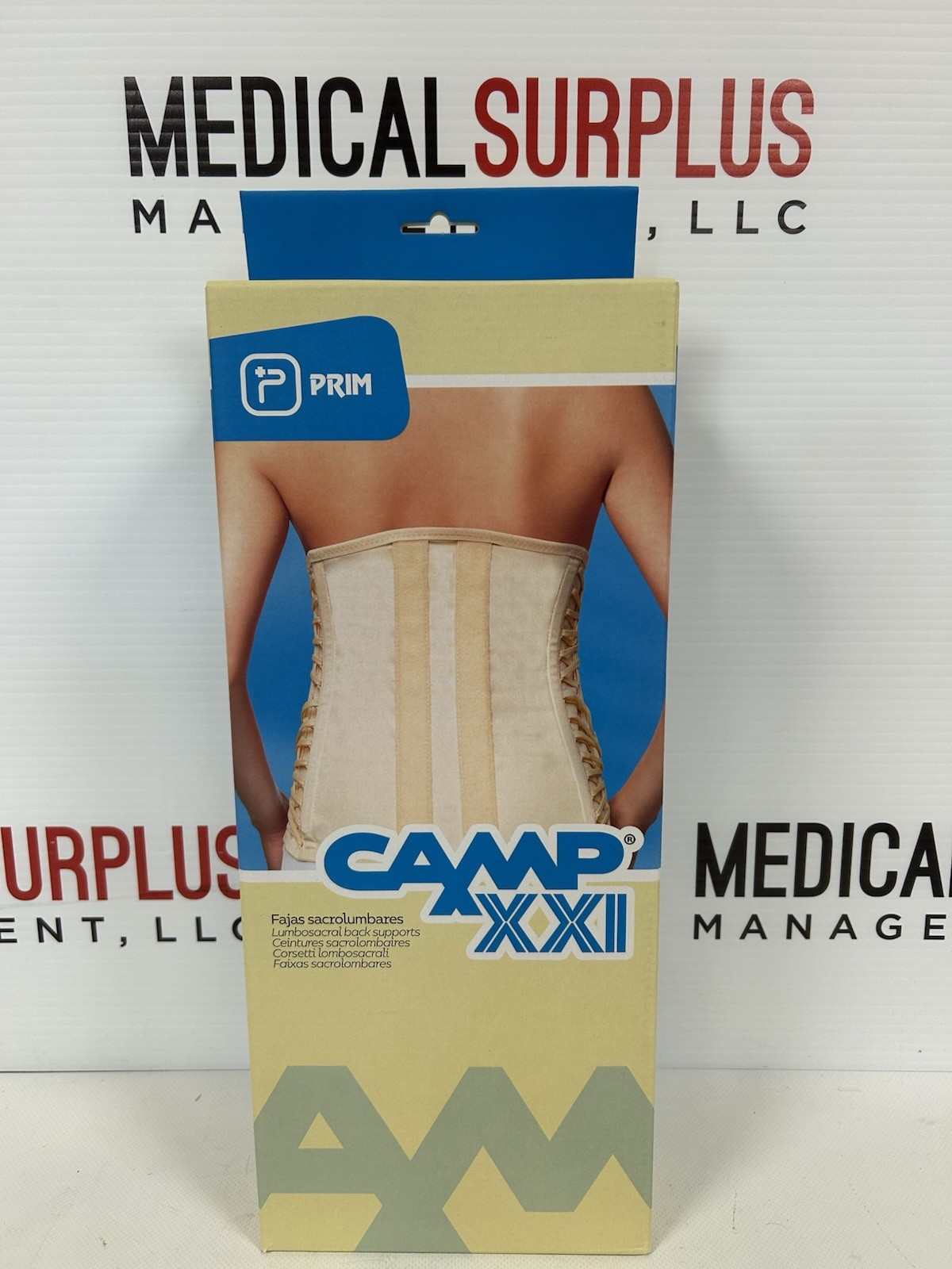 Camp XXI Lumbosacral Support 432B XXL Corset Girdle Back Brace Adjustable