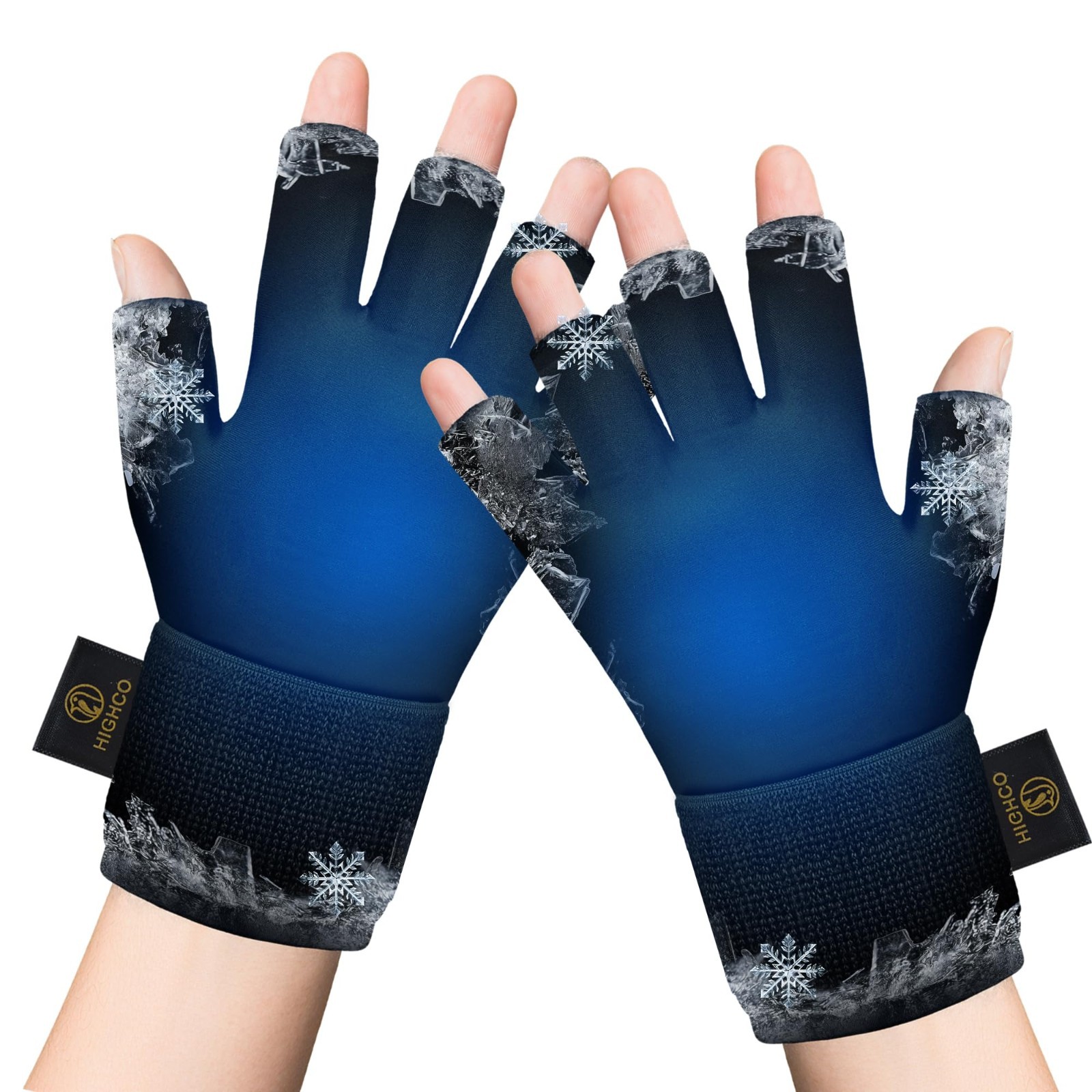 2 Pack Adjustable Ice Gloves for Arthritis Pain Relief – Hot & Cold Therapy Gel