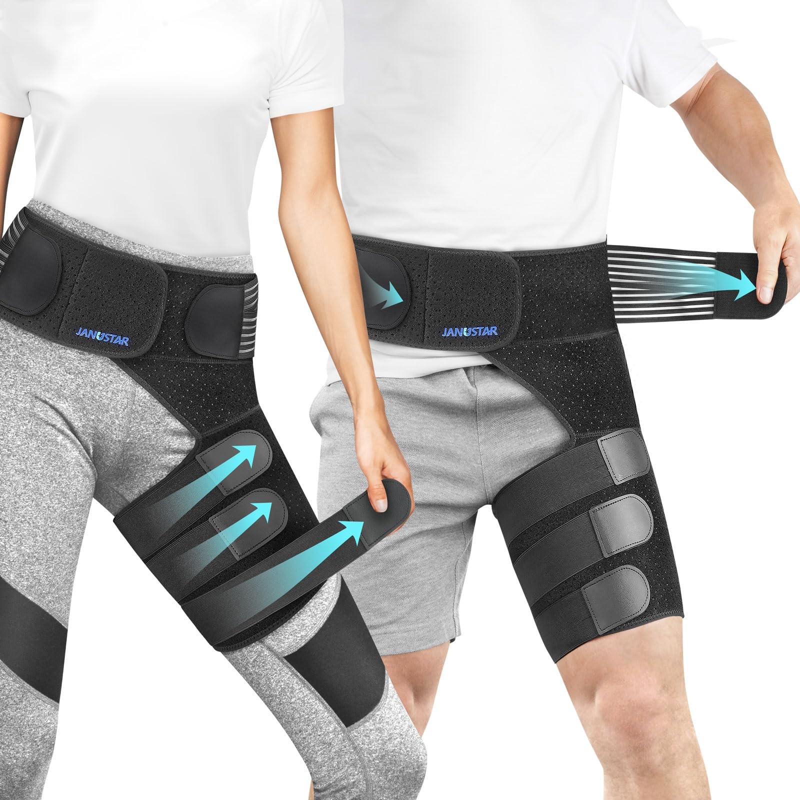 Sciatica Pain Relief Hip Brace Compression Sleeve For Groin Thigh Hamstring S…
