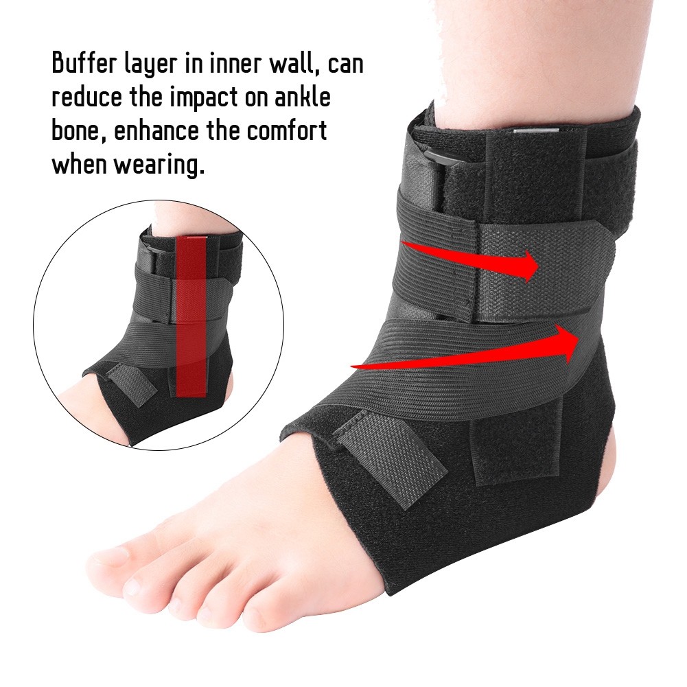 Adjustable Ankle Joint Support Brace Foot Drop Orthosis Varus Valgus ☆