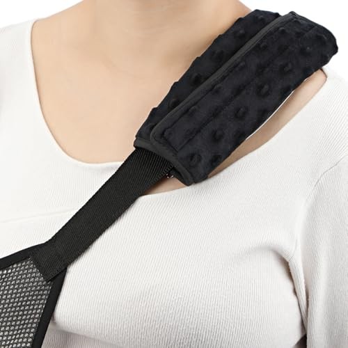 Cushioned Arm Sling Padding for Neck Slim Sling Pad Neck Strap Pack of 1 Black