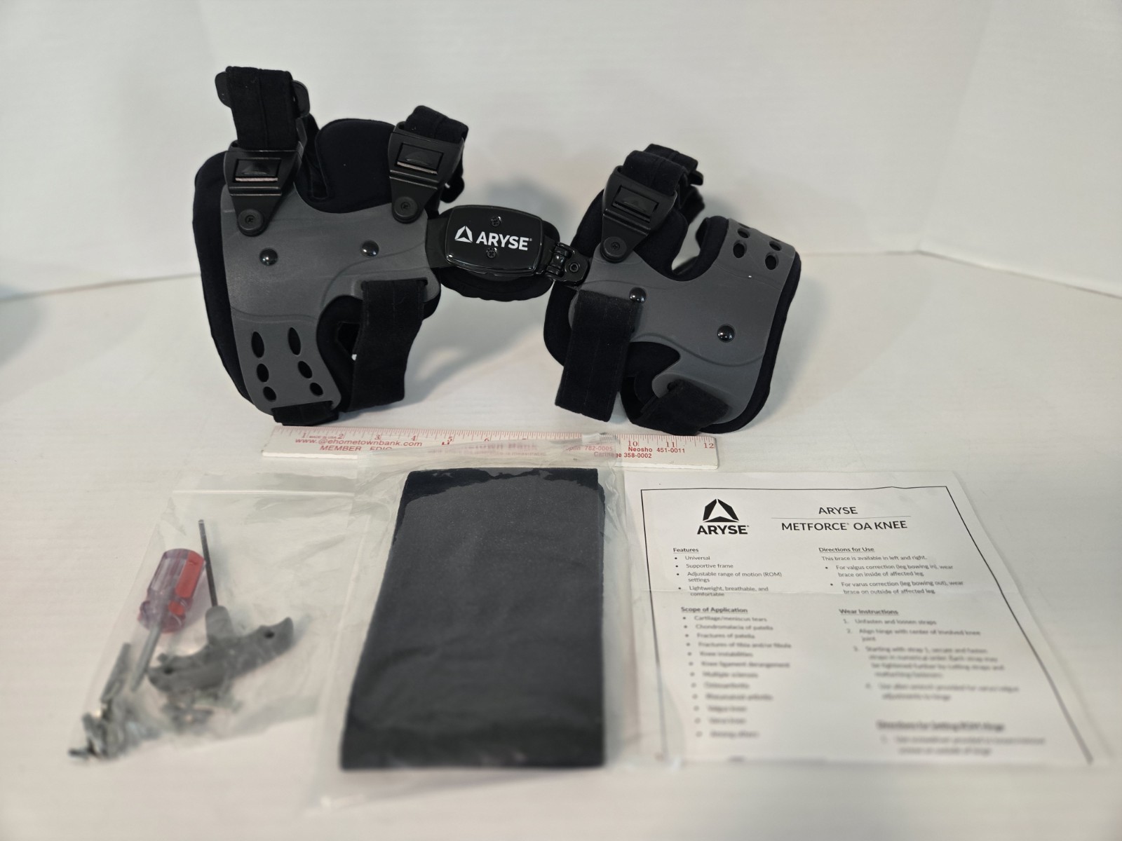 Aryse Universal Metforce OA Knee Brace w/Suspension Sleeve FREE SHIPPING