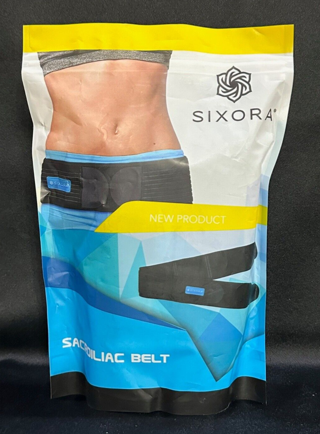 NEW Sixora Sacroiliac Belt Si Joint Support Adult Regular Pelvic Lower Back