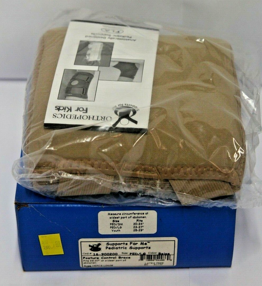FLA Ortho Soft Form Back Posture Control Brace Pediatric & Youth sizes Beige