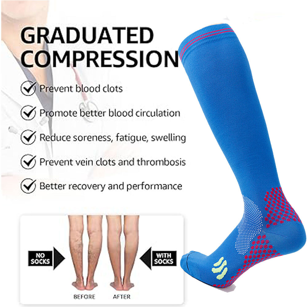 Compression Socks Running Varicose Veins Socks For Men Diabetes Nature Hiking