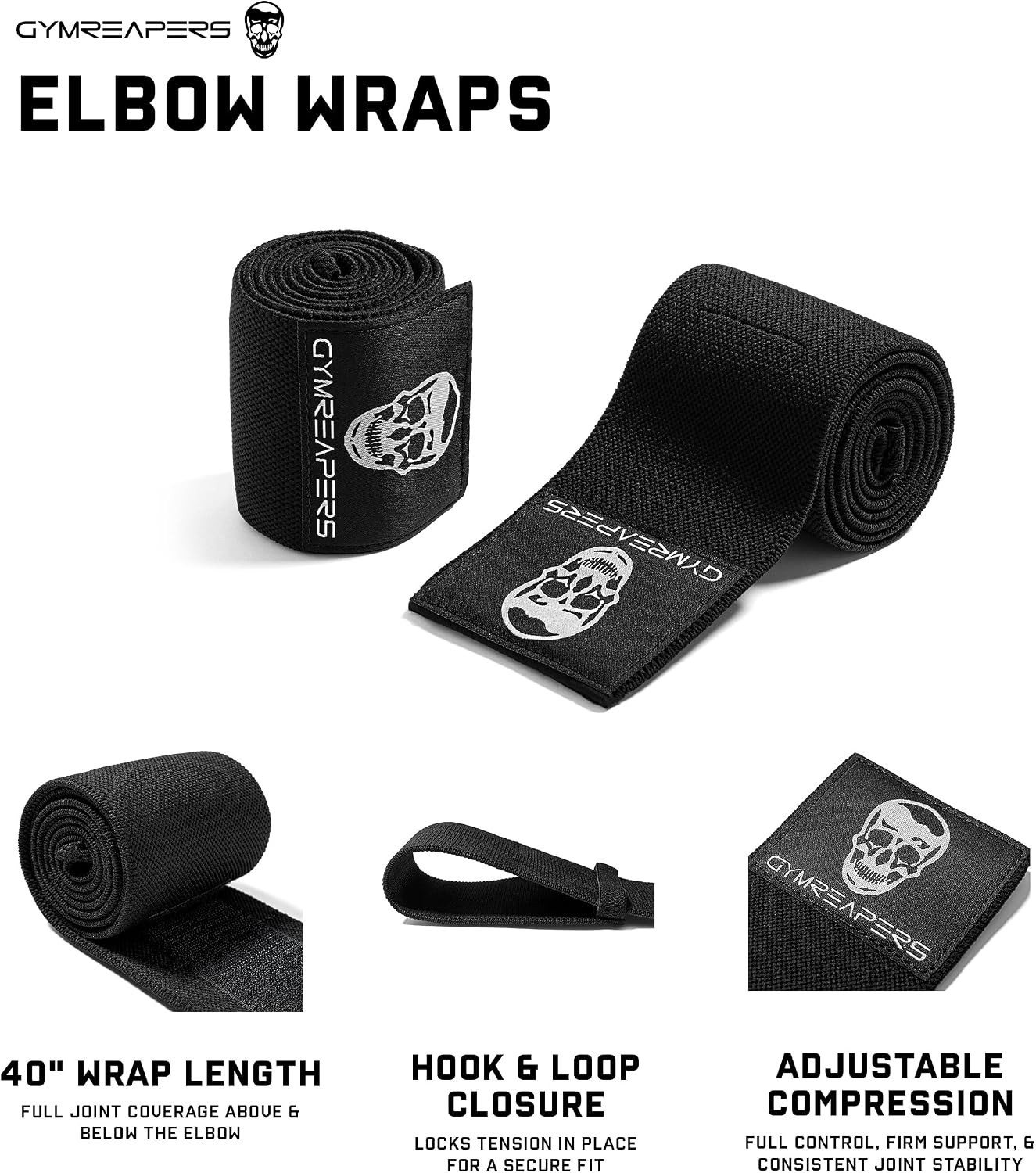 2PCS Coderas Gym Para El Dolor Levantar Pesas Deportivas Large Compresion NEW