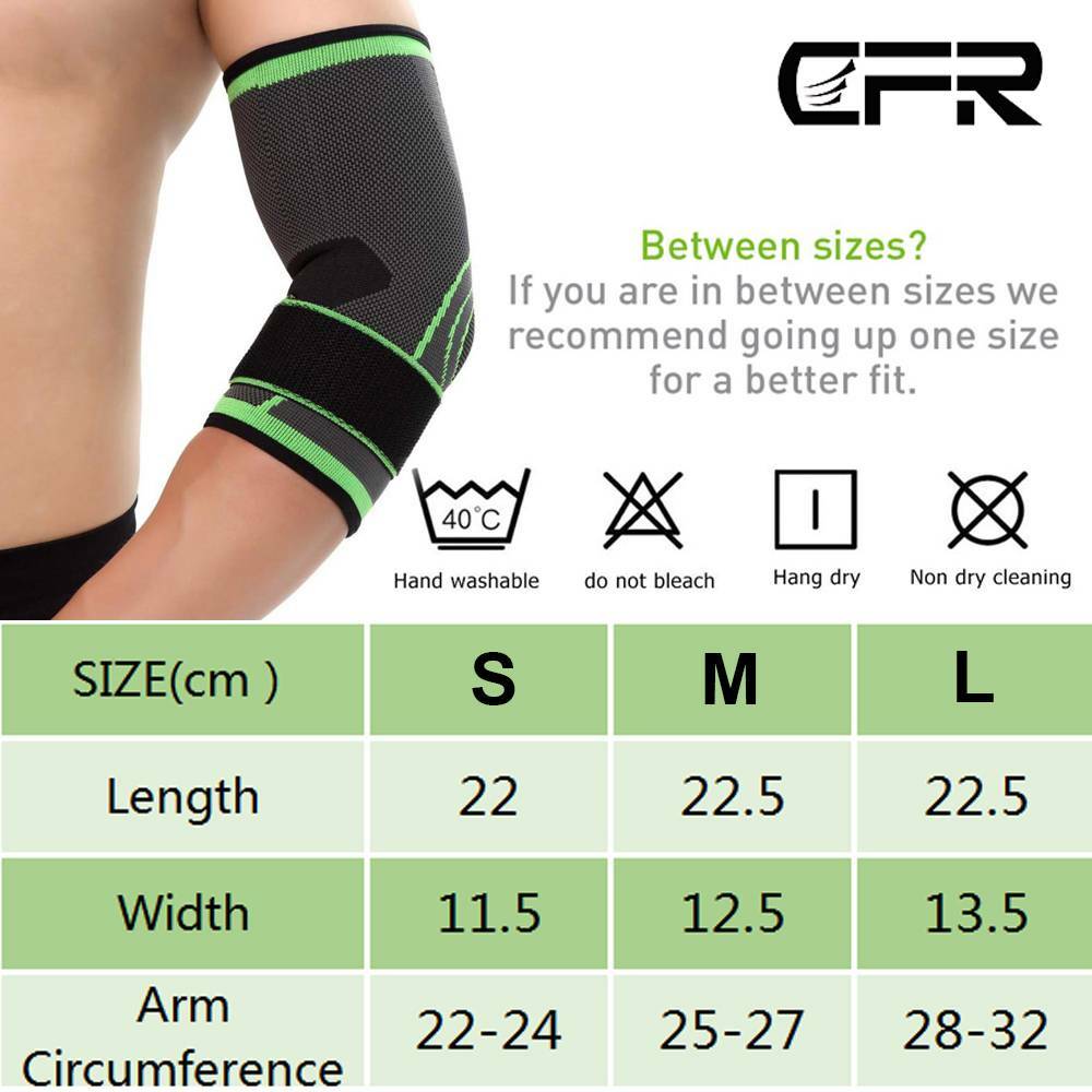 Elbow Brace Compression Support Sleeve Arthritis Tendonitis Gym Adjustable Joint