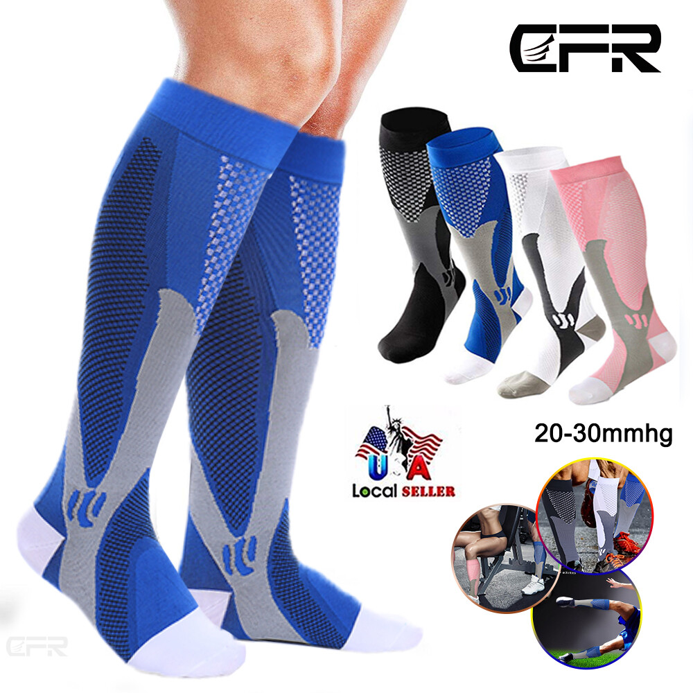Compression Socks 20-30 mmHg Best Copper Athletic Gym Shin Splints Men Women HG