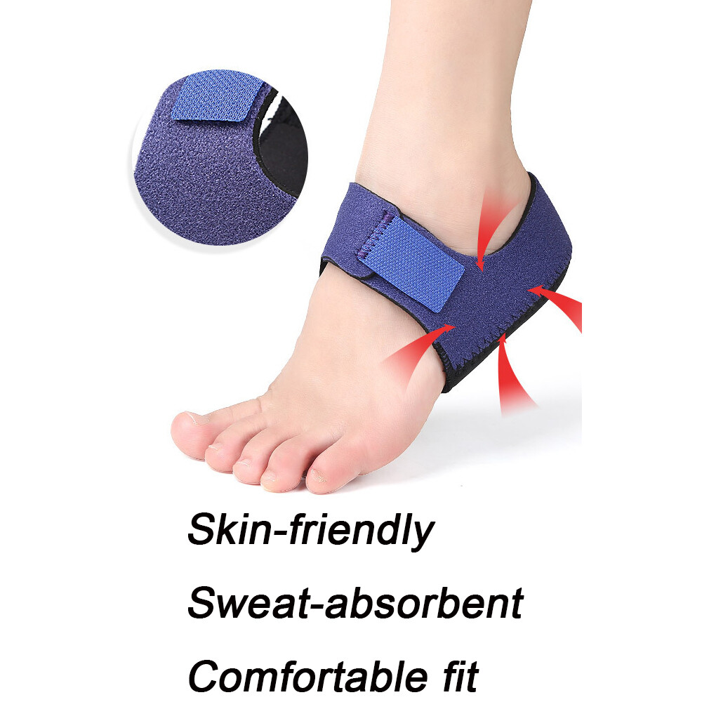 Heel Protector Pad Plantar Fasciitis Arch Wrap Support Brace Foot Pain Relief