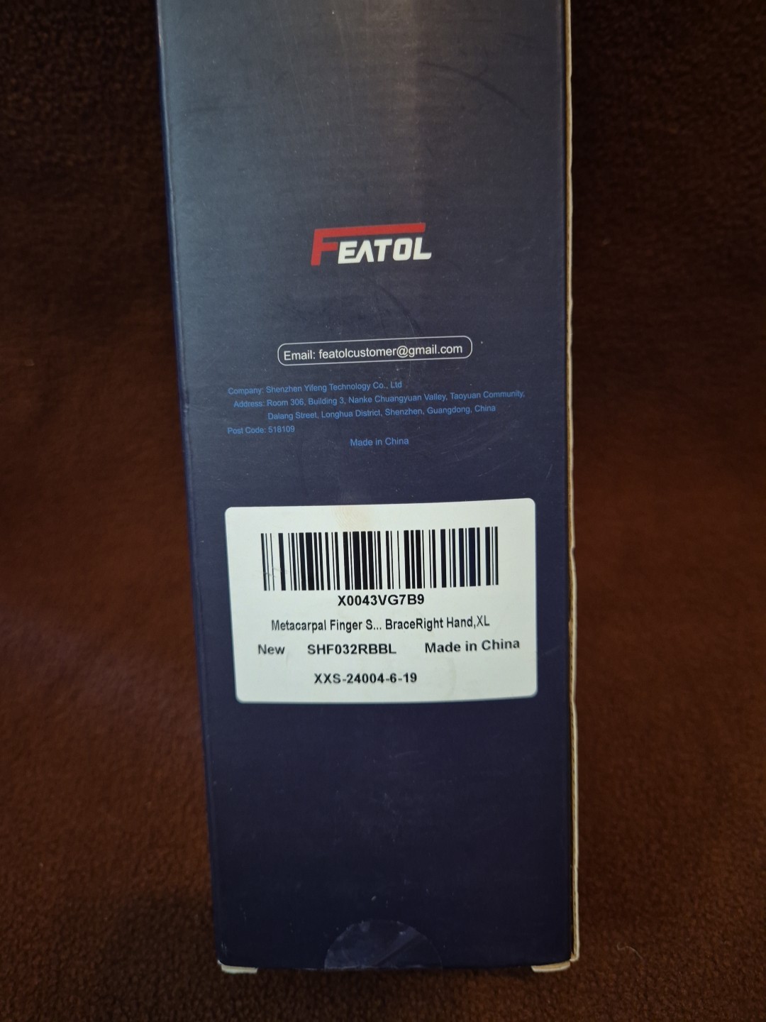Featol Large/xl Boxer Fracture Splint, Men And Women