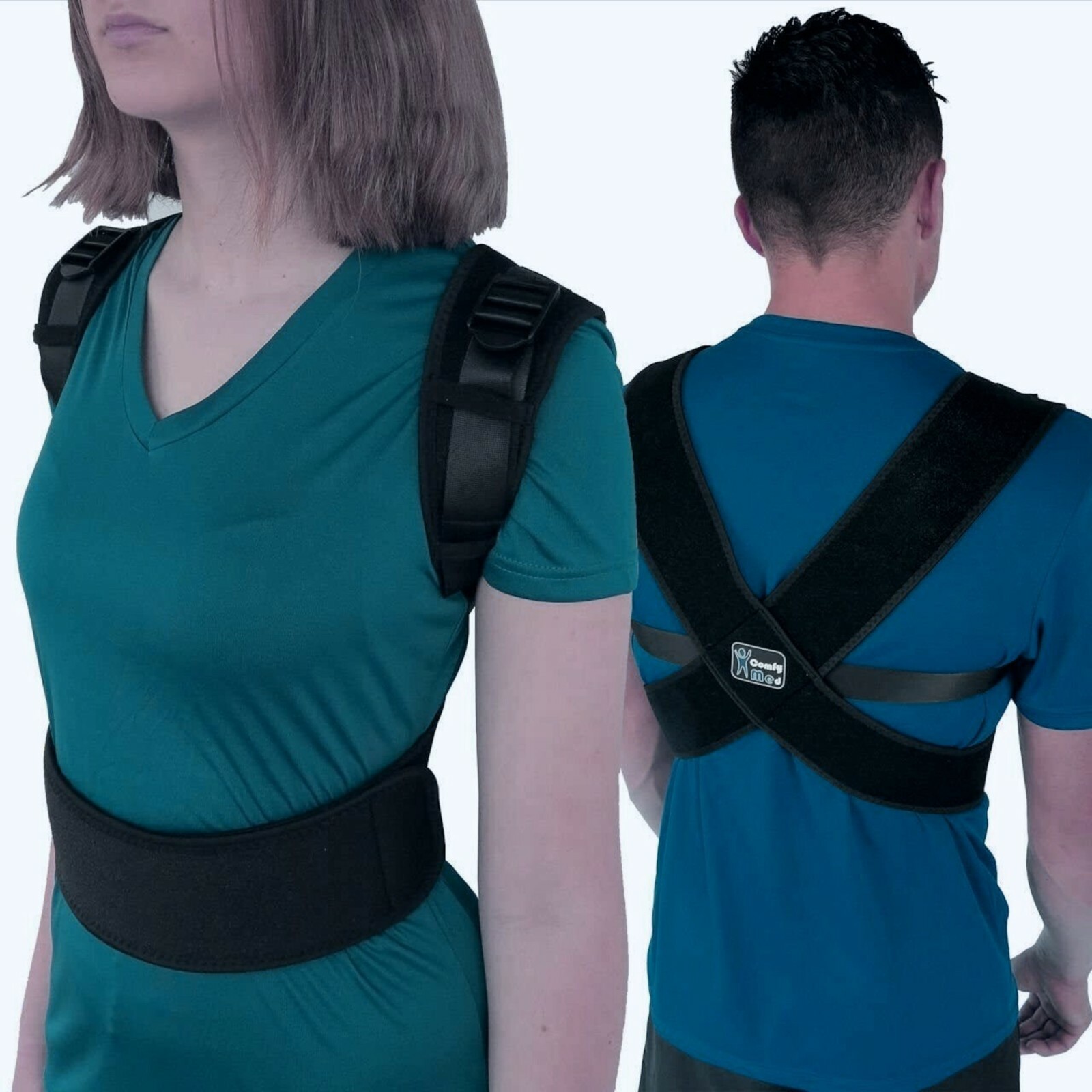 ComfyMed Posture Corrector Shoulder Straight Brace – Lower Back Pain Relief