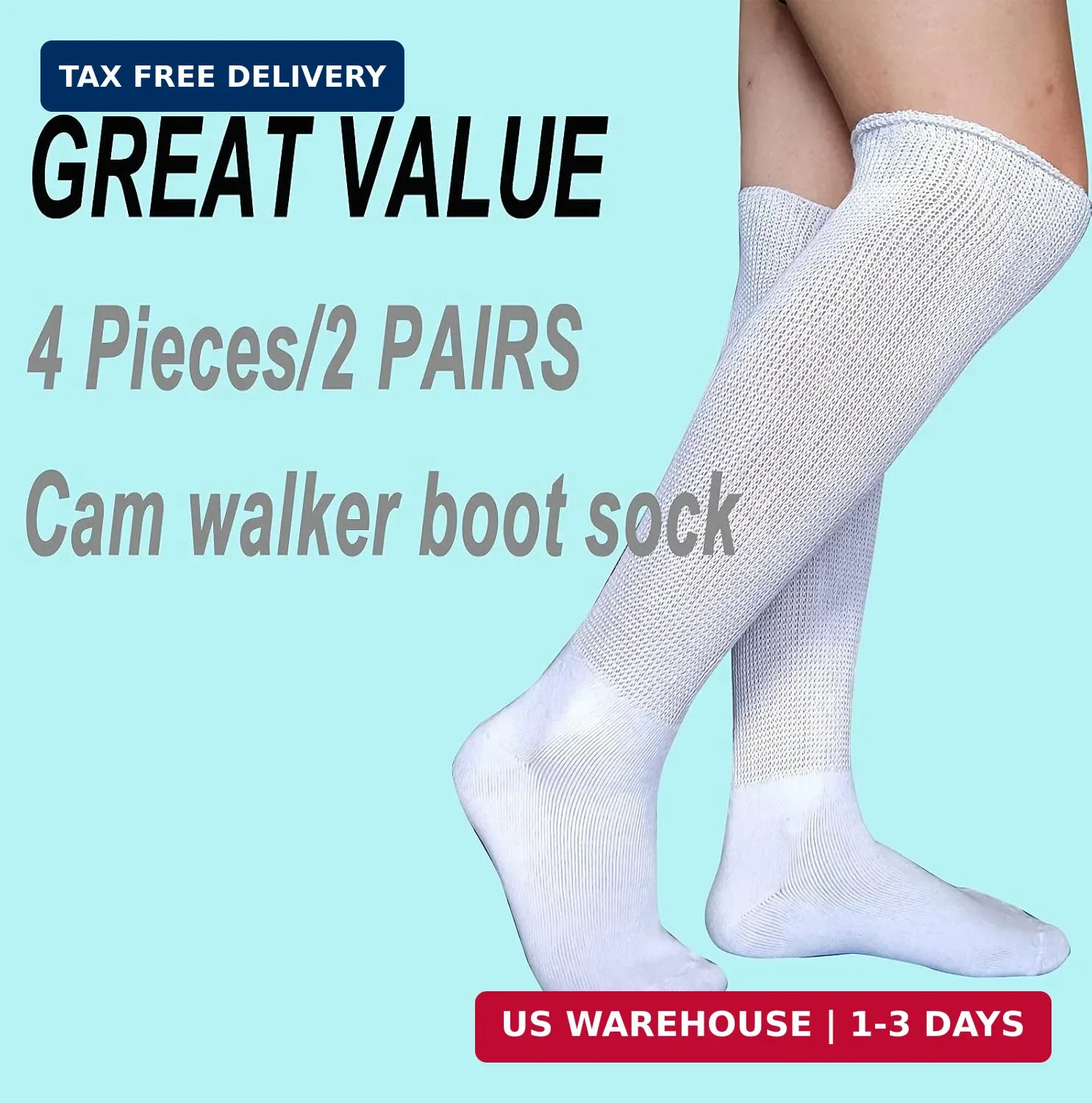 Replacement Sock for Air cast Walking Boot Walker Brace for Men Women | Air Cam