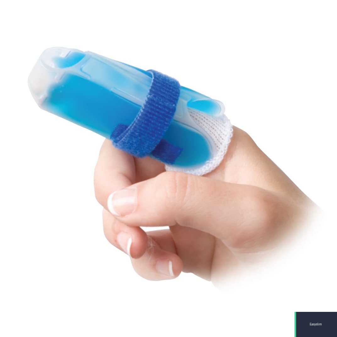 Finger Splint Kit Aluminum Frame Foam Padding Cold Pack 4 Piece