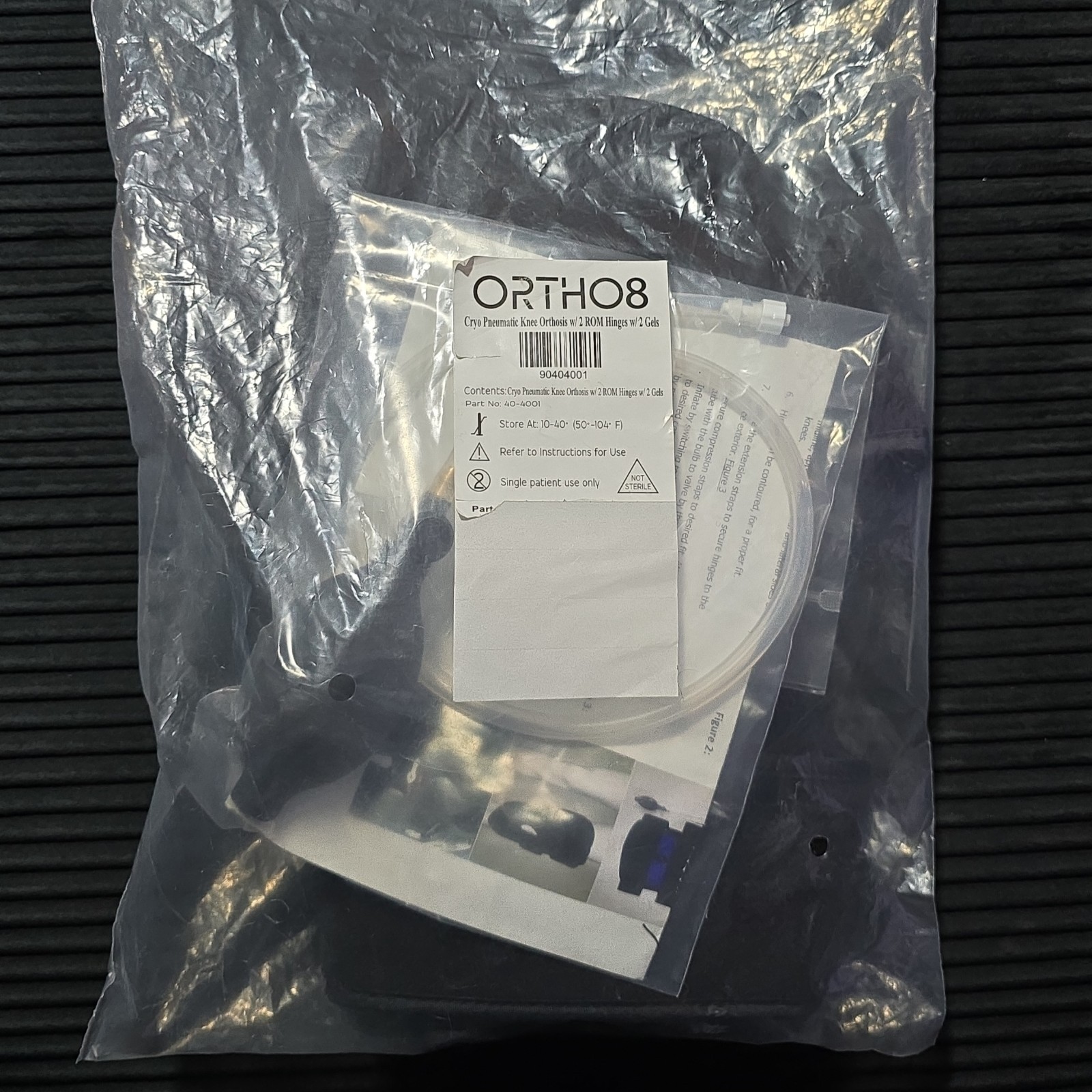 NEW ORTHO8 Cryo Pneumatic Knee Orthosis Brace w/ ROM Hinges