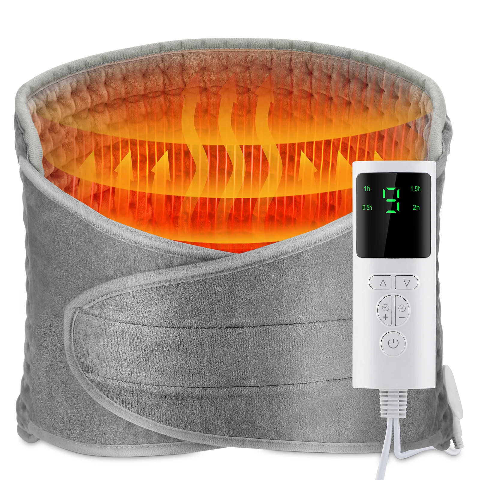 Back Heating Support Belt Heated Waist Brace With Adjustable Temperature Warm