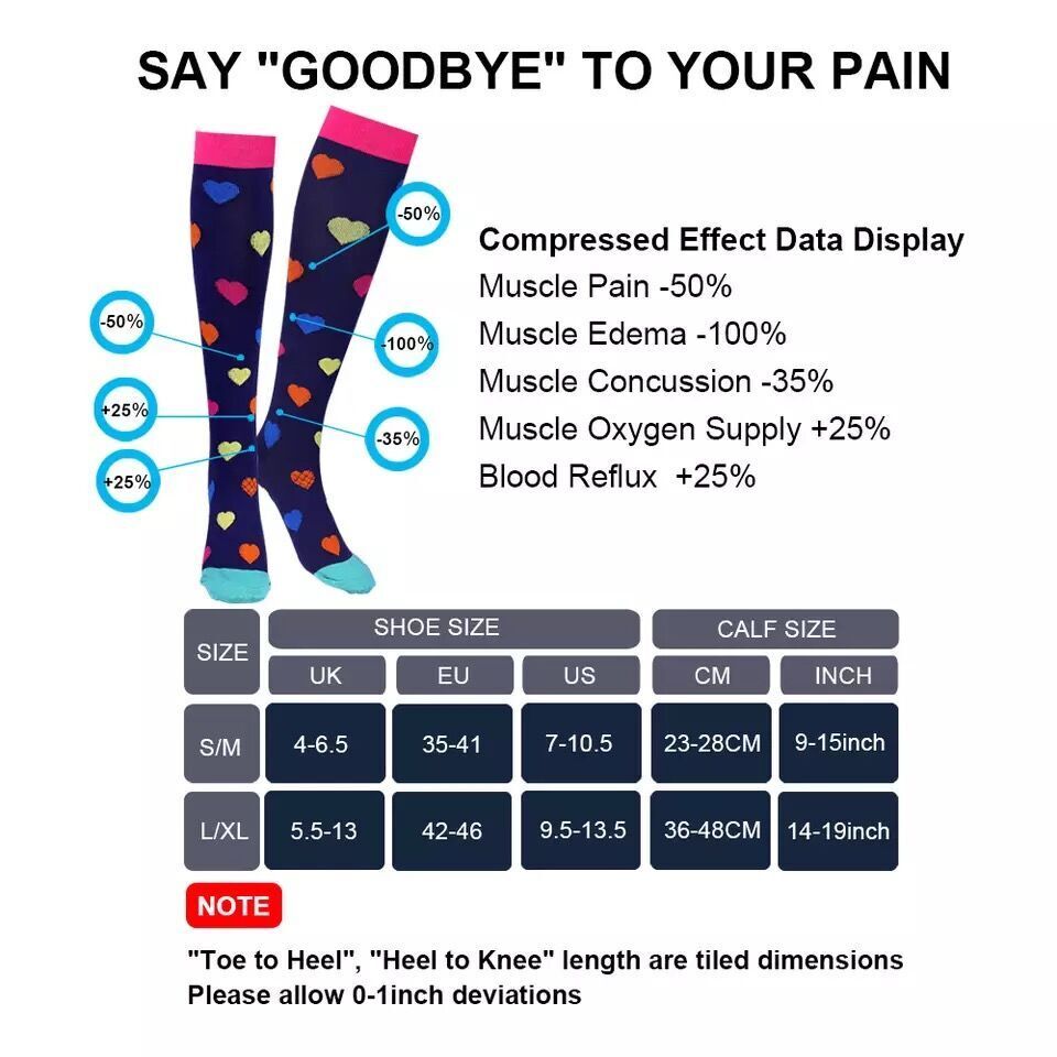 Cute Animal Socks – Running Medical Edema Varicose Veins Compression Women Sock