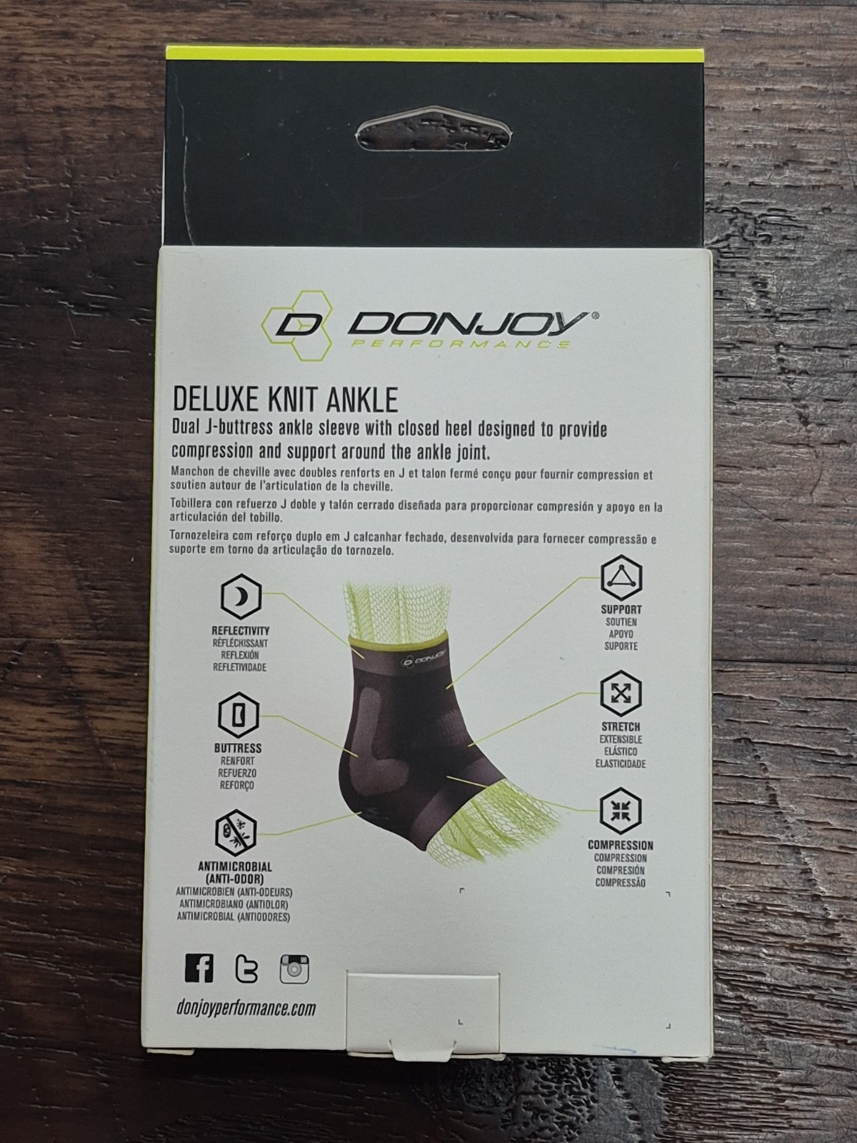 DonJoy Performance 🦶Size M Medium 12″-13″ Lace-Up Ankle Brace Stabilizer $29