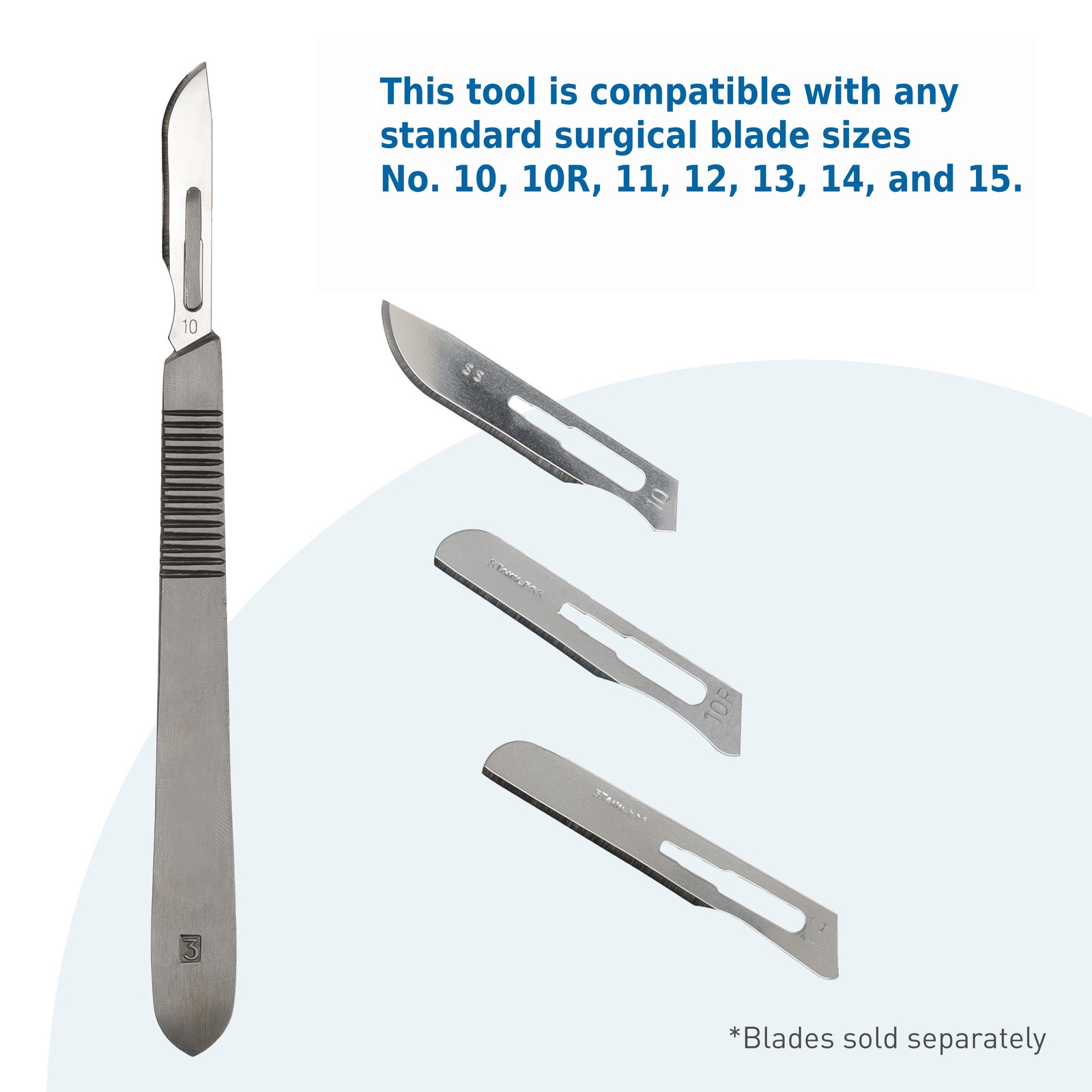 BodyMed Surgical Blade #3 Handle for Dermaplaning, Sterile