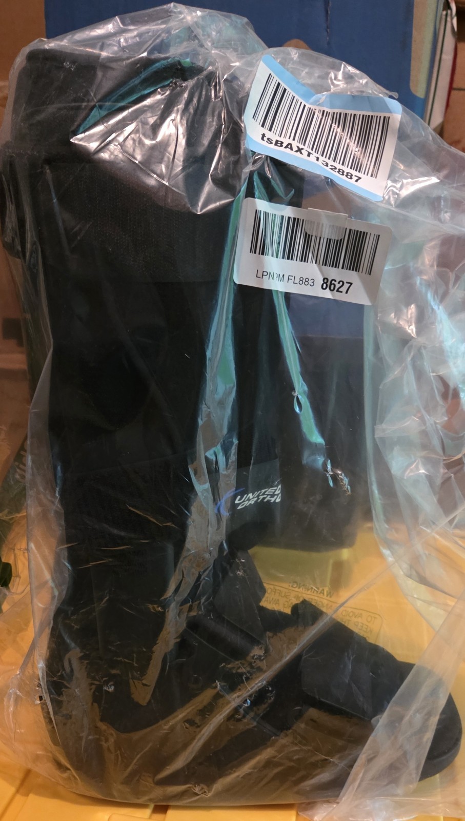 United Ortho Air Cam Walker Fracture Boot, Small, Black Model No. USA14003