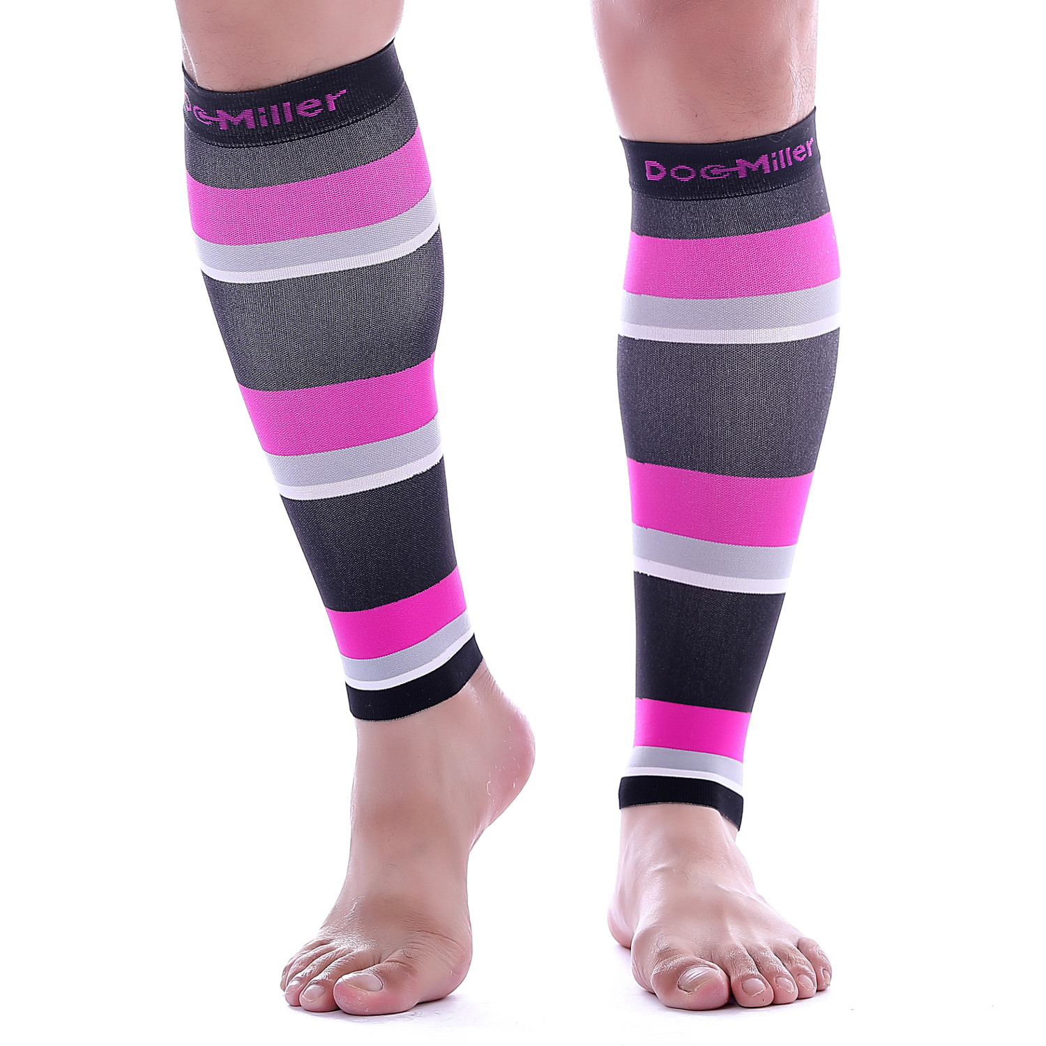 Doc Miller Legs Compression Stockings Calf 20-30MMHG Sleeves For Varicose Pain