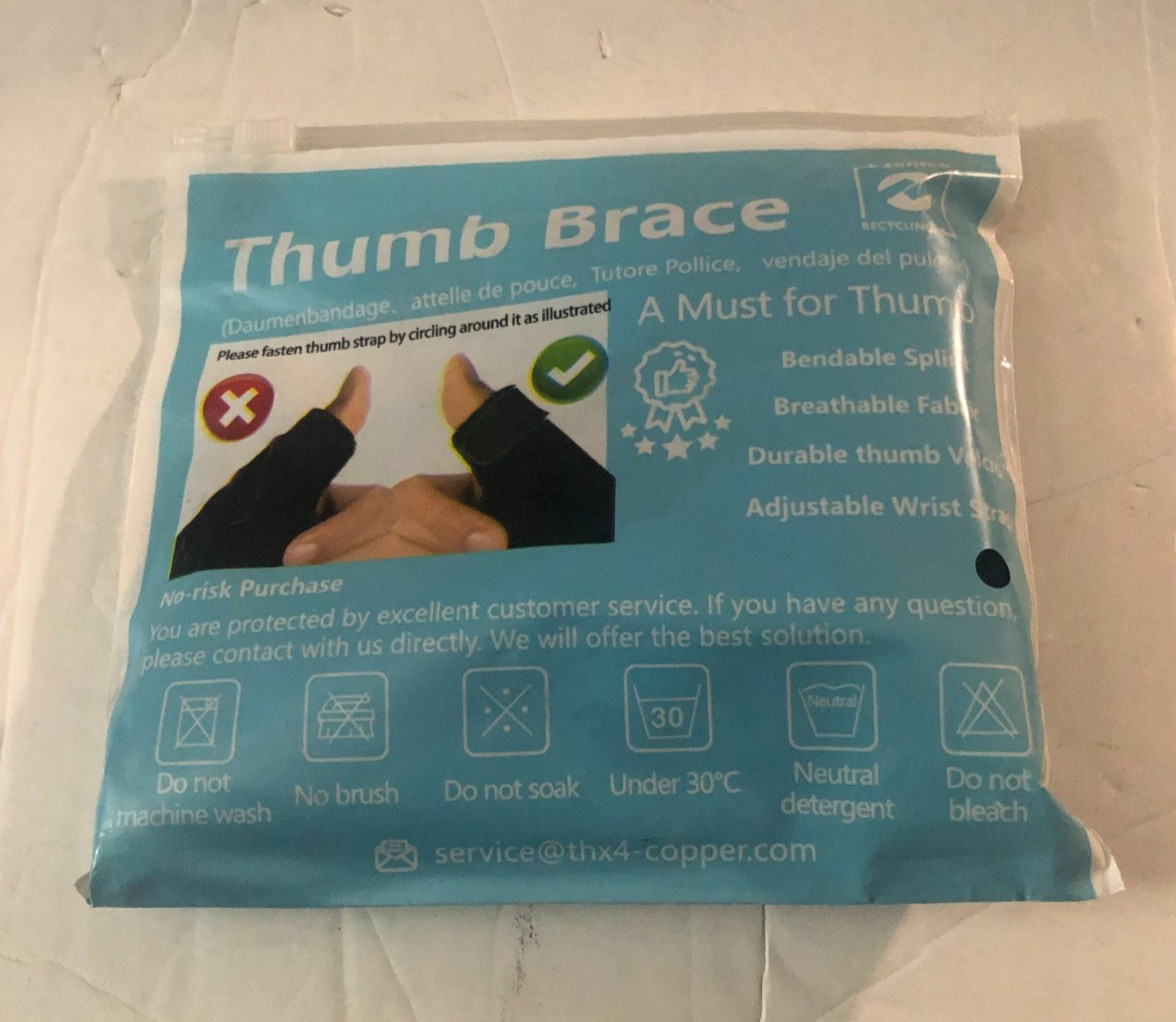 THX4Copper Thumb Brace for Right/Left Hand Breathable Fabric Adjustable NEW NIP