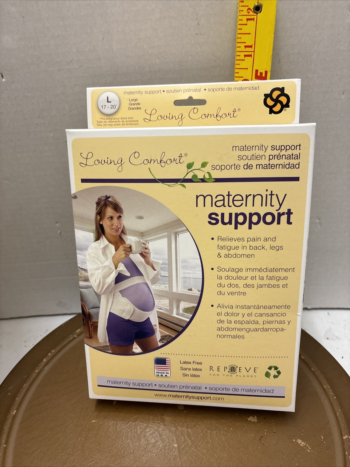 Loving Comfort – Maternity Belt, Adjustable Belly Band Pregnancy Large, White 74