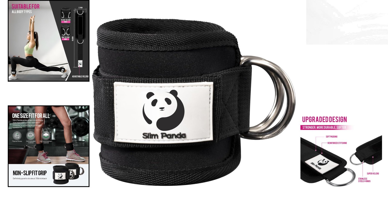 Comfort-Focused Adjustable Ankle Strap – Perfect for Kickbacks & Hip Abductions