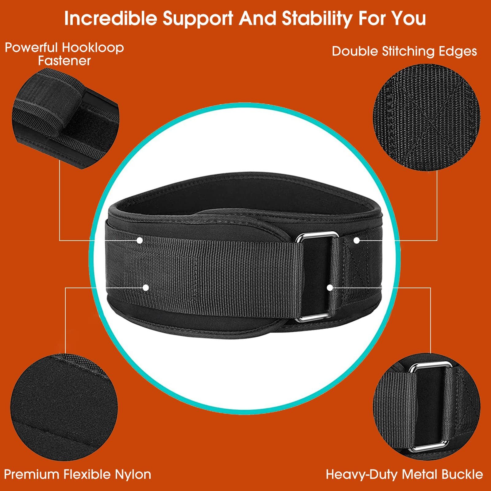 Adjustable Lumbar Support Lower Waist Back Belt Brace Pain Relief Women Men Gym