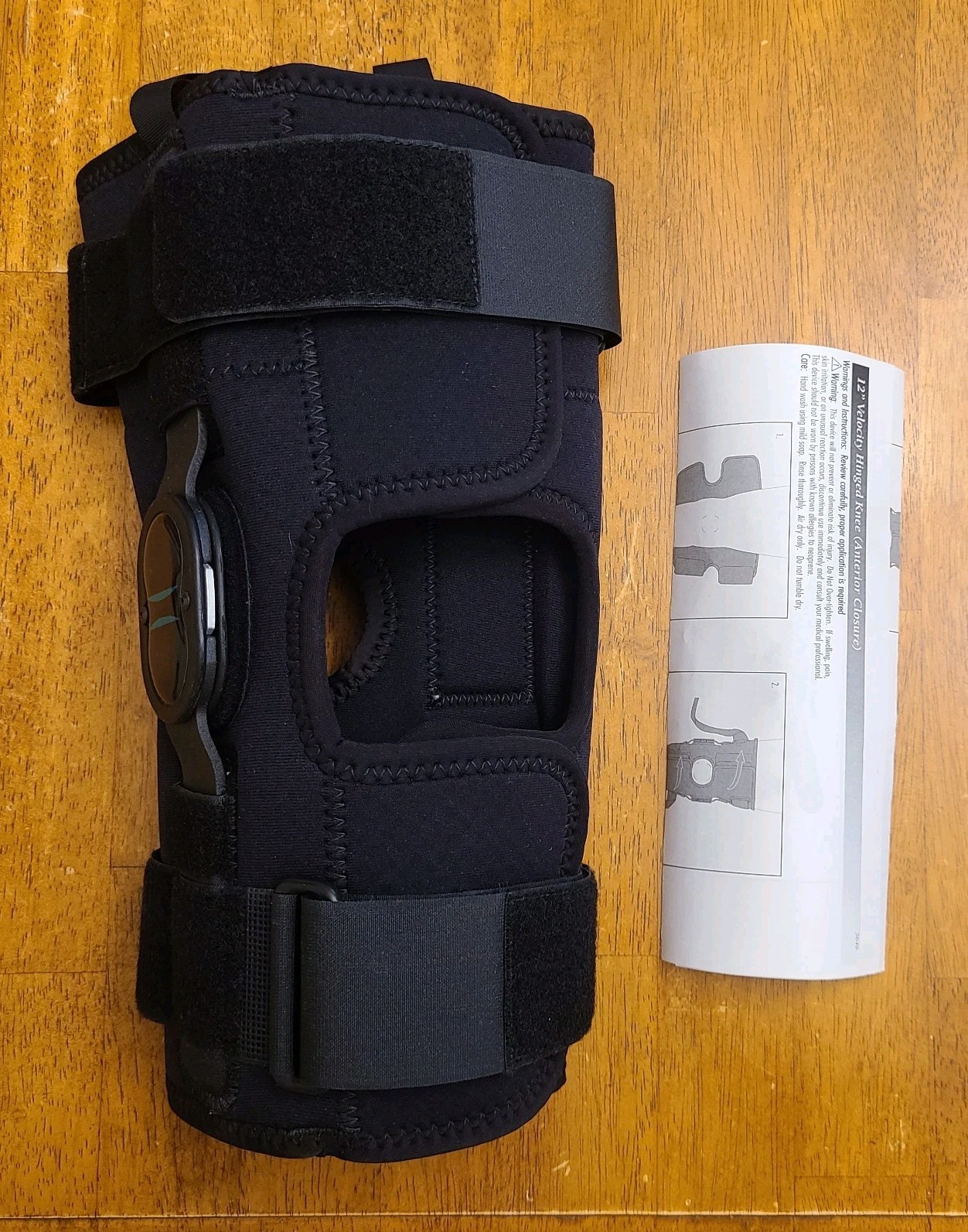 Hely & Weber Velocity Hinged Knee Brace Anterior Closure Large Short Model 5646