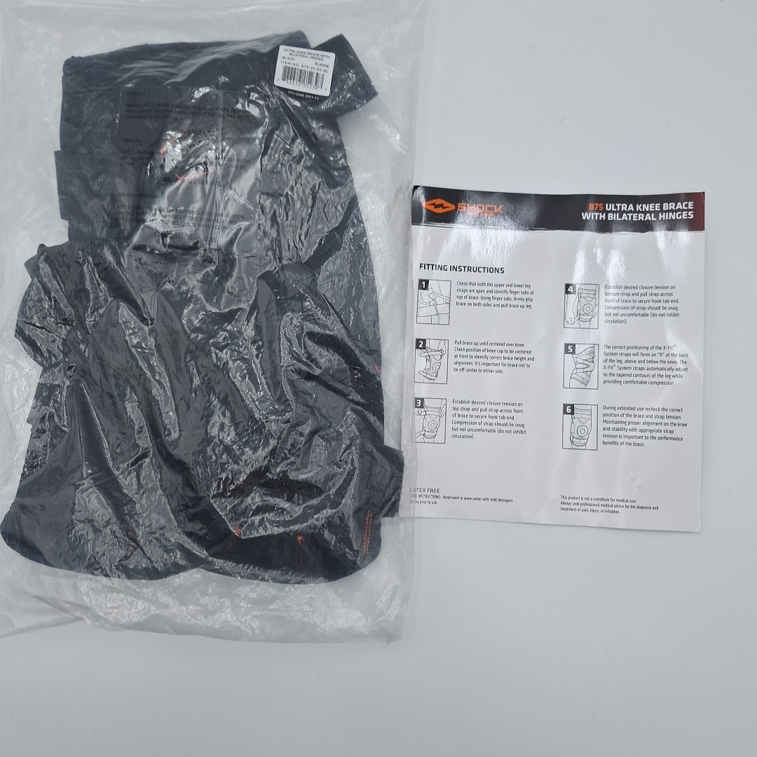 Shock doctor Knee Brace with Bilateral Hinges XL New