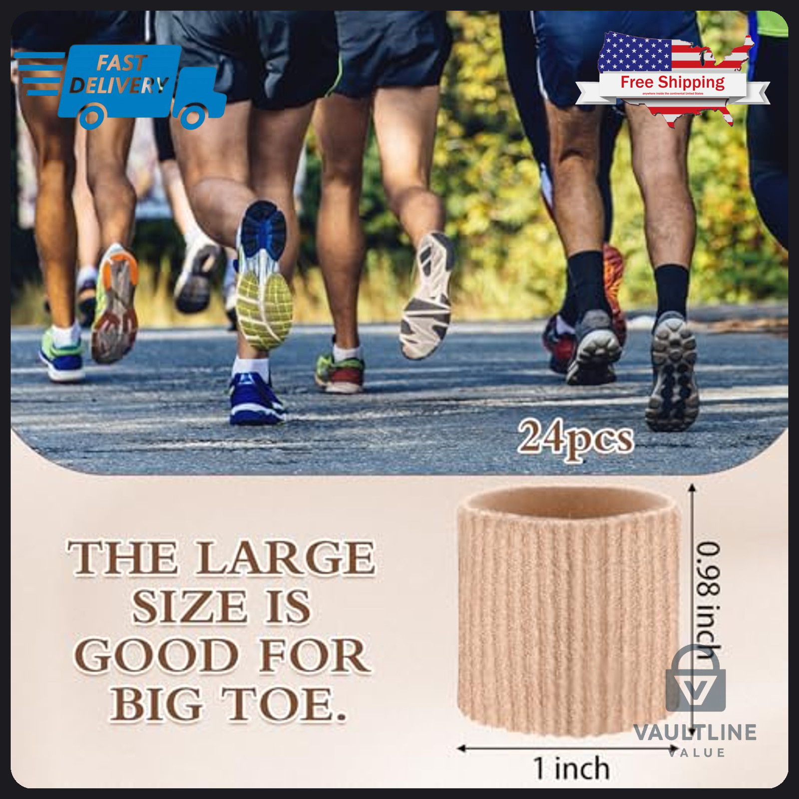 24 Pack Blulu Silicone Toe Protectors – Skin Color Gel Cushions for Feet
