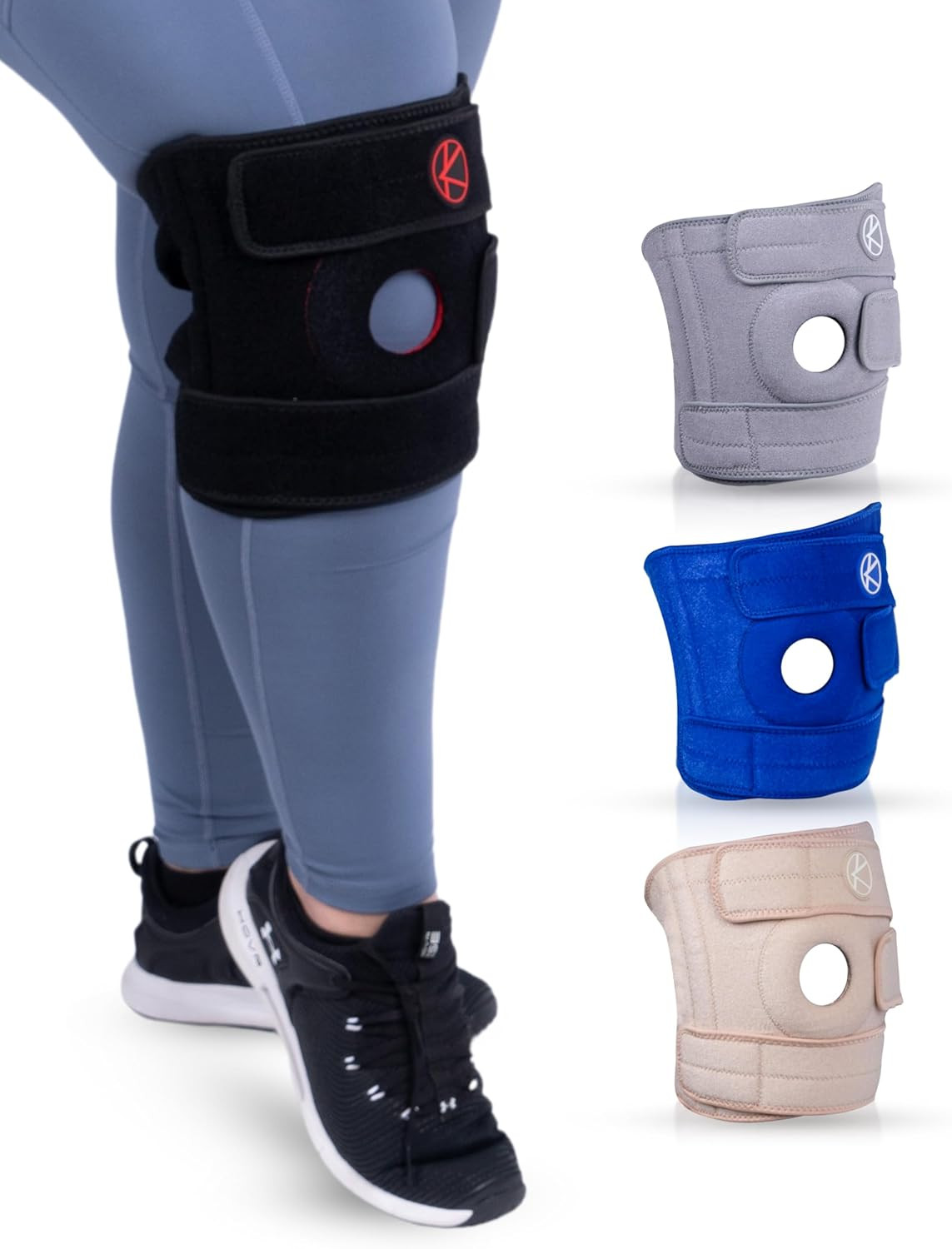 plus Size Knee Brace for Women & Men plus Size – Adjustable Knee Support Brace f