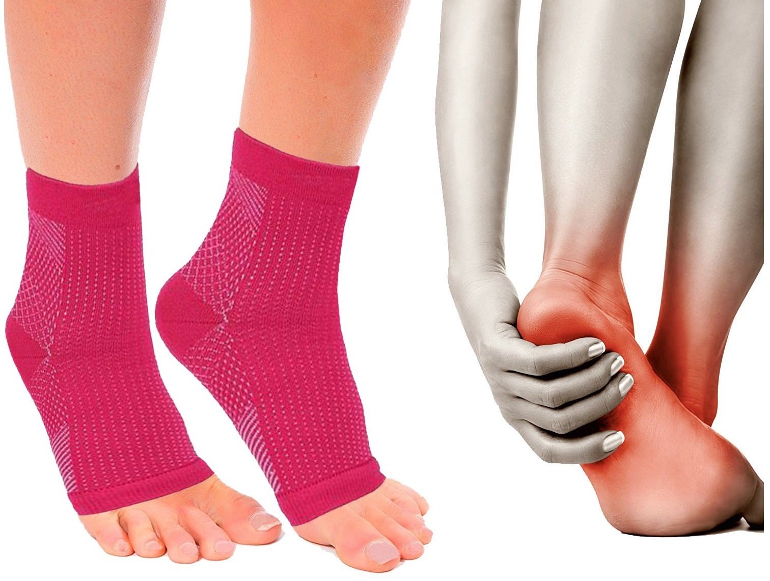 Best PLANTAR FASCIITIS Foot Feet Pain Relief Compression Sleeve Heel Ankle Socks